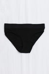 BASERANGE Stretch Flared Briefs UNEL Collection Ribbed Cotton Portugal BAS-UNEL-BL-000-HEI Black